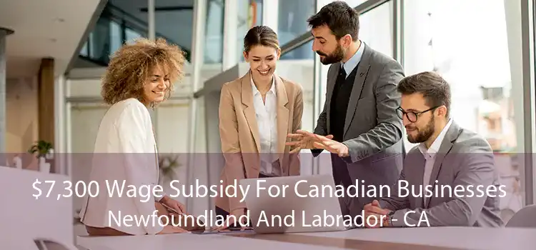 $7,300 Wage Subsidy For Canadian Businesses Newfoundland And Labrador - CA